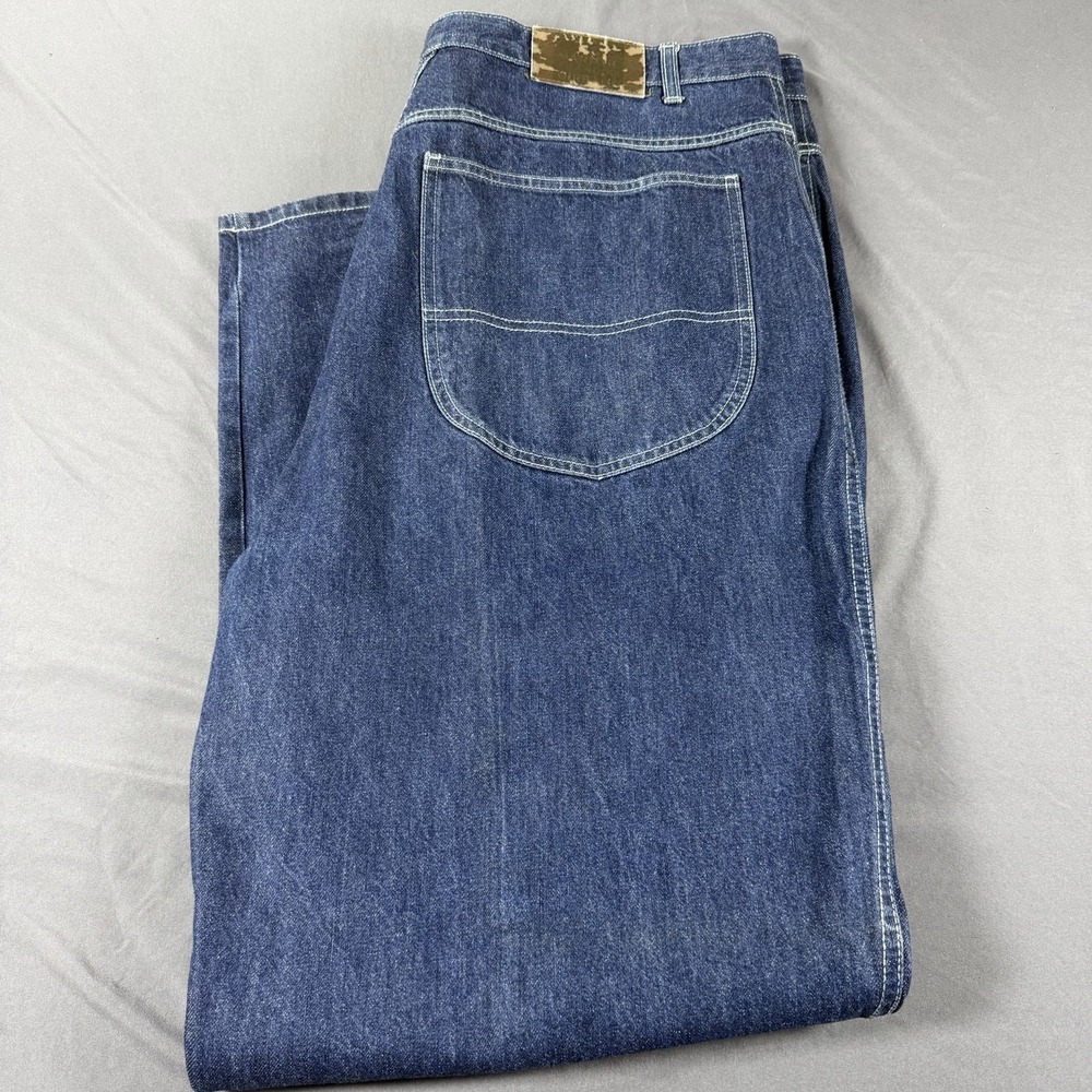 Vintage Marithe Francois Girbaud Baggy Wide Leg Blue‎ Jeans Mens 42x33 Y2K